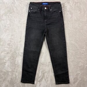 Scotch & Soda Amsterdam Womens 4 Mid Rise Straight Leg Jeans Charcoal Black Edgy